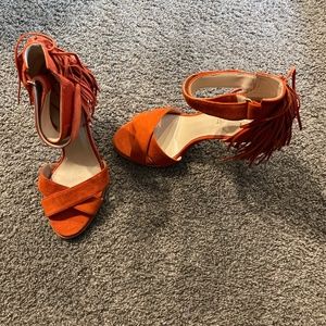 Nine West Hustle Fringe Sandal
